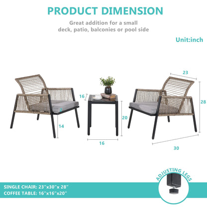 Set di mobili da giardino - Divano componibile da esterno in vimini e rattan, set da conversazione per tutte le stagioni, con morbidi cuscini