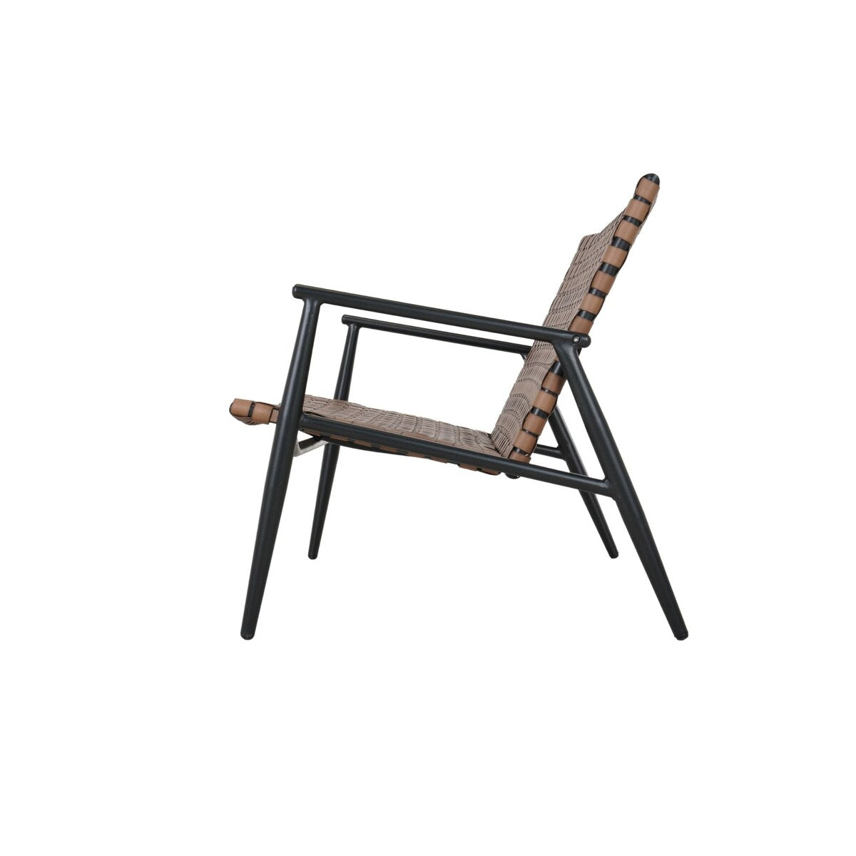 Set di sedie e tavolo Adirondack in vimini e rattan per patio