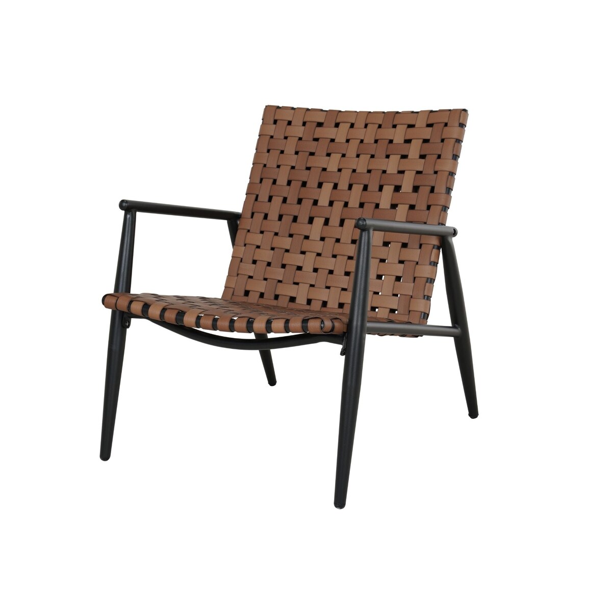 Set di sedie e tavolo Adirondack in vimini e rattan per patio