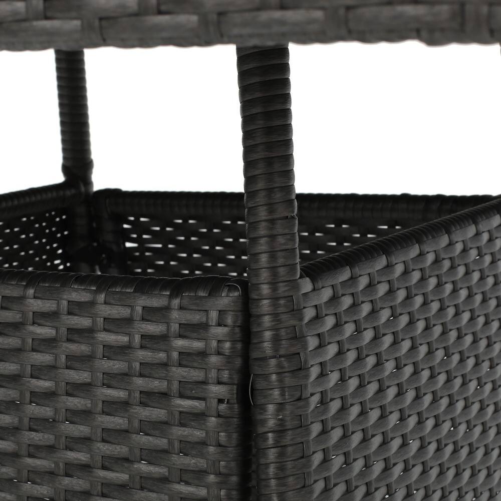 Set da pranzo in vimini da 5 pezzi Patterson Outdoor con cuscini di Christopher Knight Home