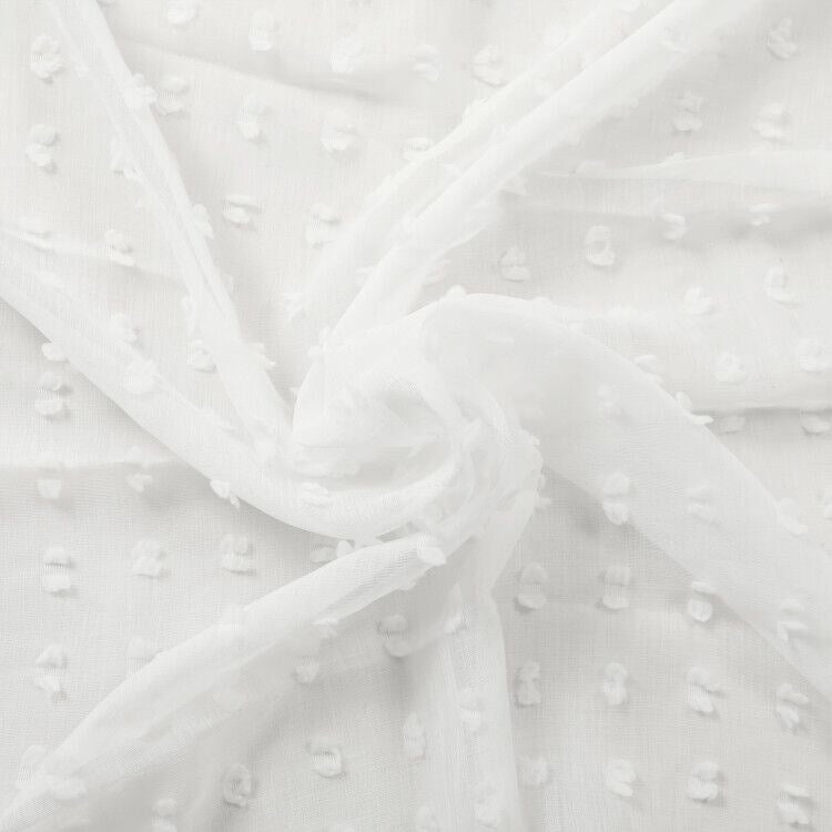 Tenda da doccia trasparente con asole e pompon Nanshing Payton