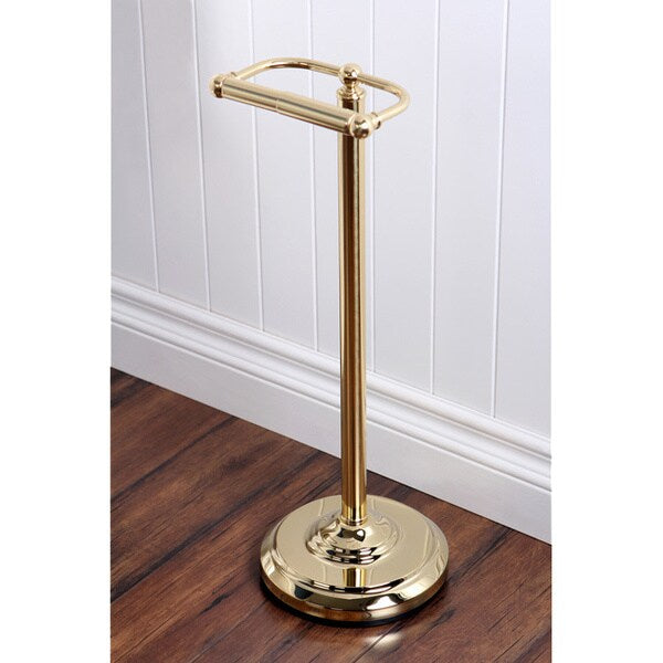 Porta carta igienica in ottone lucido Kingston Brass Pedestal