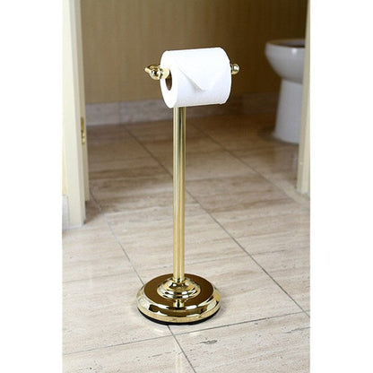 Porta carta igienica in ottone lucido Kingston Brass Pedestal