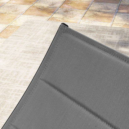 Set da pranzo da giardino da 3/5/7 pezzi, tavolo estensibile in alluminio, sedia pieghevole imbottita regolabile