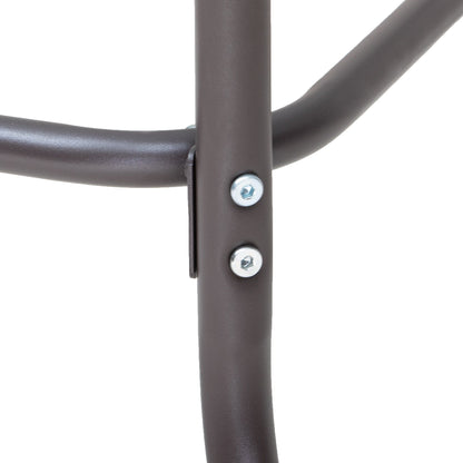 Set da pranzo da esterno Pellebant da 5 pezzi con sedie pieghevoli