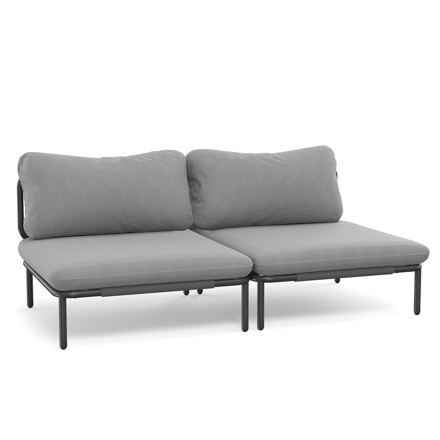 Divano componibile da esterno Pellebant, set di sedute da conversazione per patio