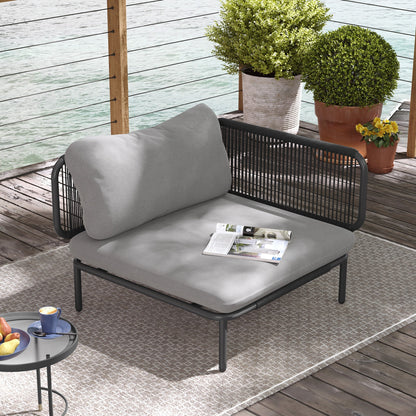 Divano componibile da esterno Pellebant, set di sedute da conversazione per patio