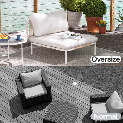 Divano componibile da esterno Pellebant, set di sedute da conversazione per patio