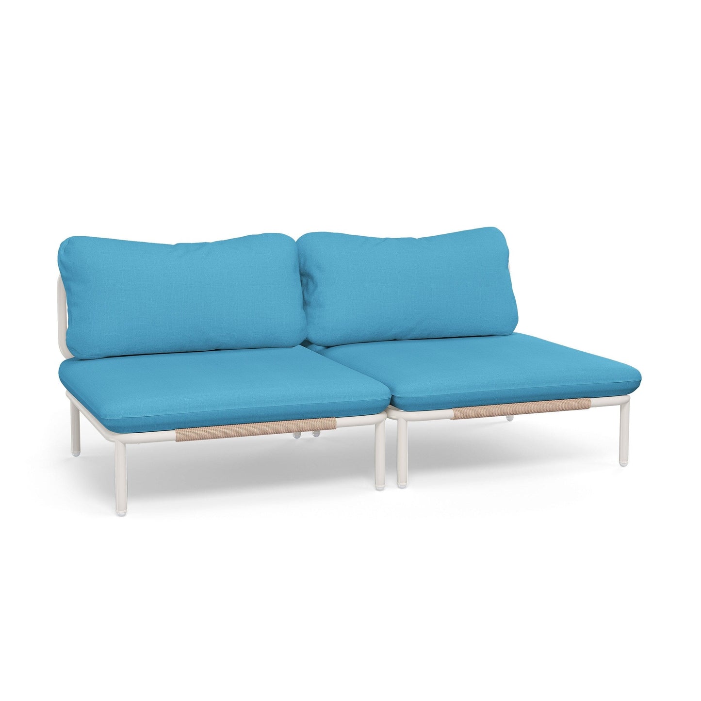 Divano componibile da esterno Pellebant, set di sedute da conversazione per patio