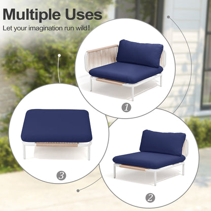 Divano componibile da esterno Pellebant, set di sedute da conversazione per patio
