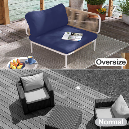 Divano componibile da esterno Pellebant, set di sedute da conversazione per patio