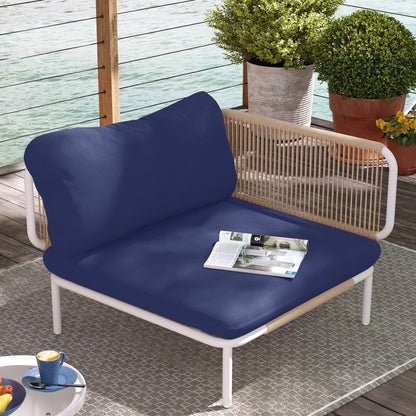 Divano componibile da esterno Pellebant, set di sedute da conversazione per patio