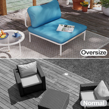 Divano componibile da esterno Pellebant, set di sedute da conversazione per patio