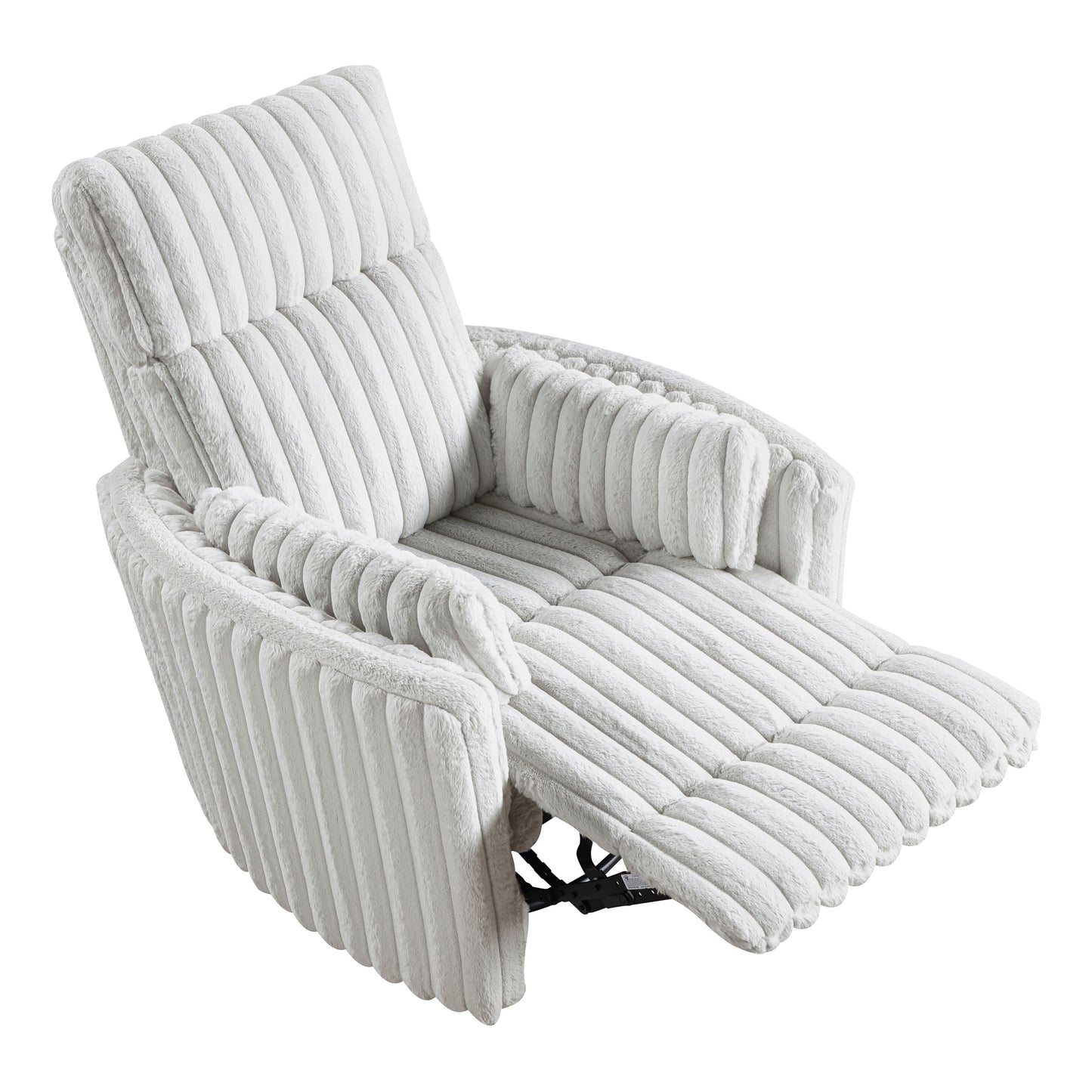 Poltrona reclinabile manuale girevole in velluto a coste Pendu