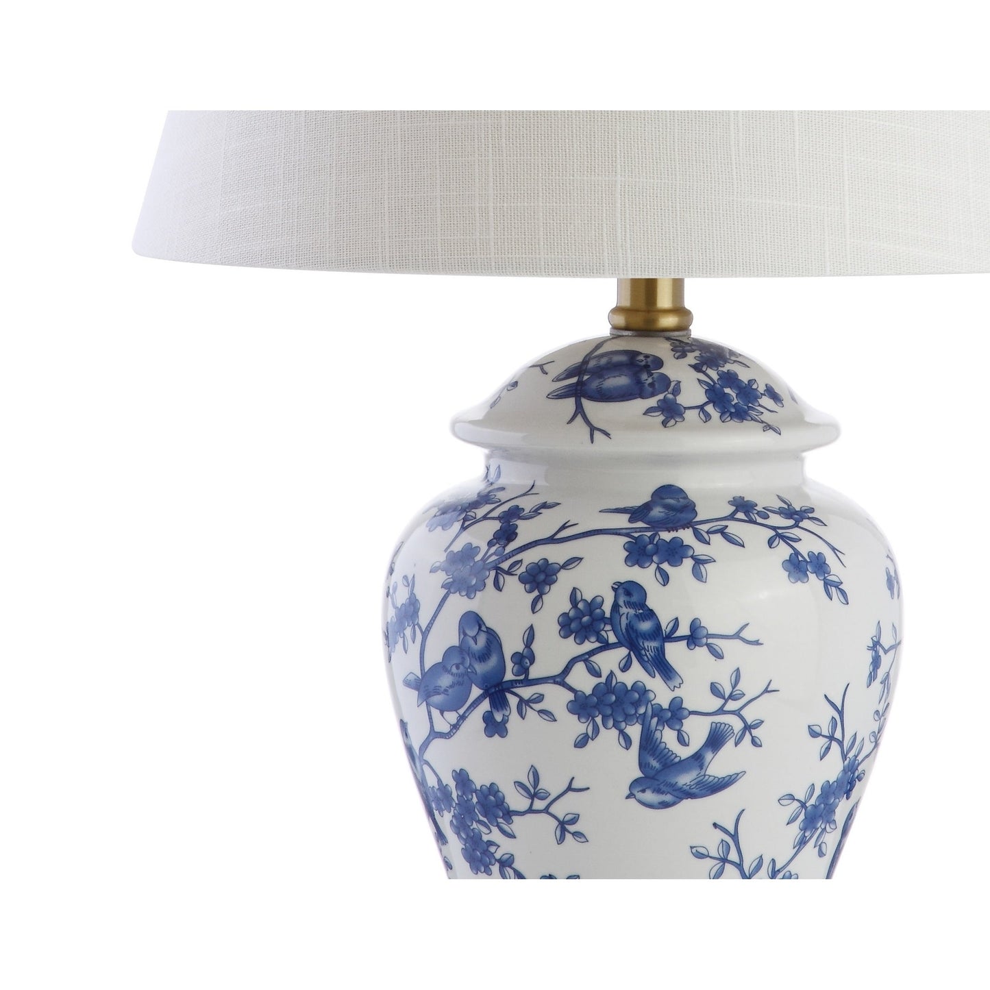 Lampada da tavolo a LED Penelope 22 Chinoiserie, blu/bianca di JONATHAN Y