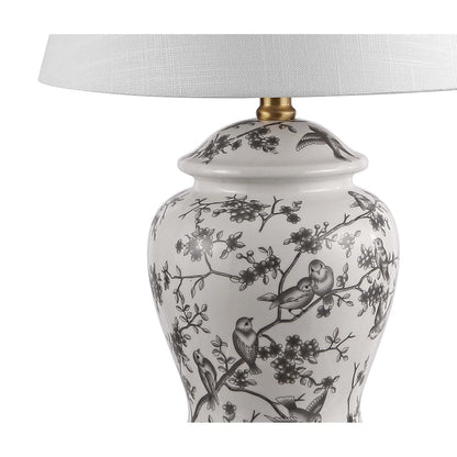 Lampada da tavolo a LED Penelope 22 Chinoiserie, blu/bianca di JONATHAN Y