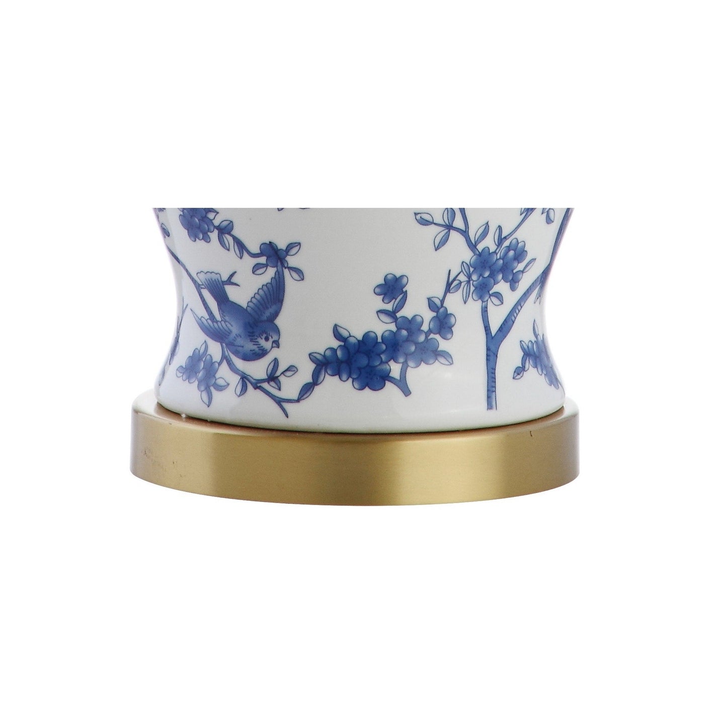 Lampada da tavolo a LED Penelope 22 Chinoiserie, blu/bianca di JONATHAN Y