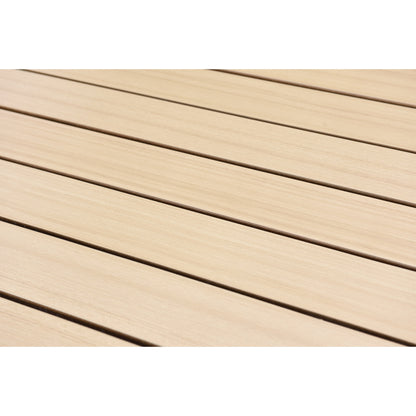 Set da pranzo per esterni da 9 pezzi in legno certificato FSC Amazonia Isra