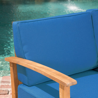 Set componibile da esterno Perla Acacia da 5 posti di Christopher Knight Home