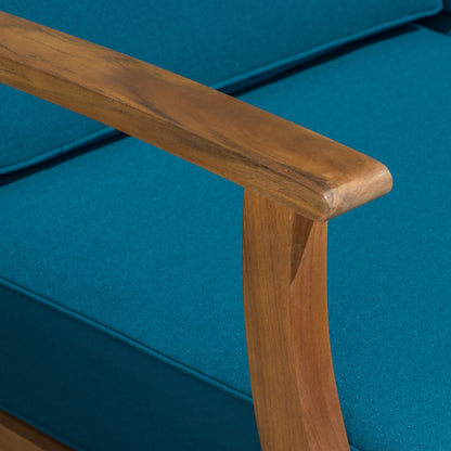 Set di divani da esterno Perla in legno di acacia da 7 pezzi con cuscino di Christopher Knight Home