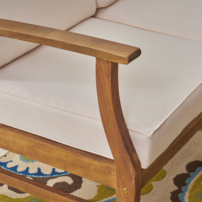 Divano componibile Perla da 9 posti in legno di acacia di Christopher Knight Home