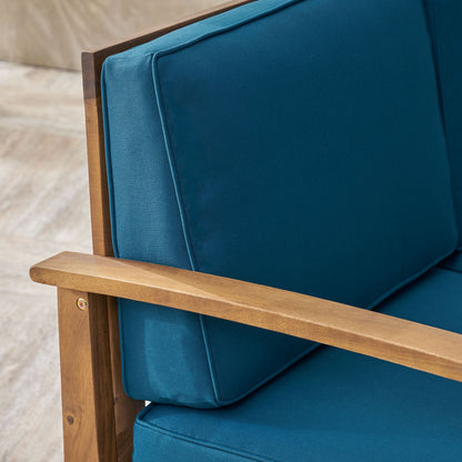 Divano componibile Perla da 9 posti in legno di acacia di Christopher Knight Home