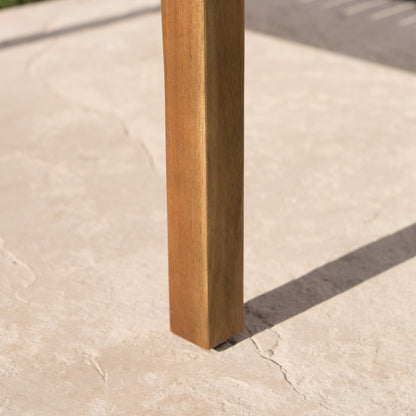 Set da 4 pezzi di divano e tavolo imbottito Perla Outdoor Acacia di Christopher Knight Home