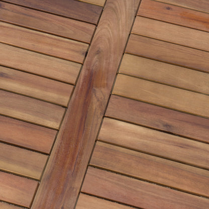 Set da 4 pezzi di divano e tavolo imbottito Perla Outdoor Acacia di Christopher Knight Home