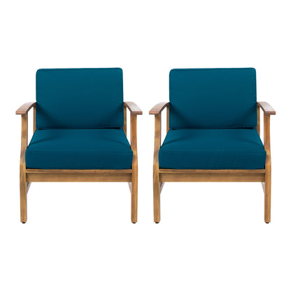 Poltrona da esterno Perla in legno di acacia (set da 2) di Christopher Knight Home