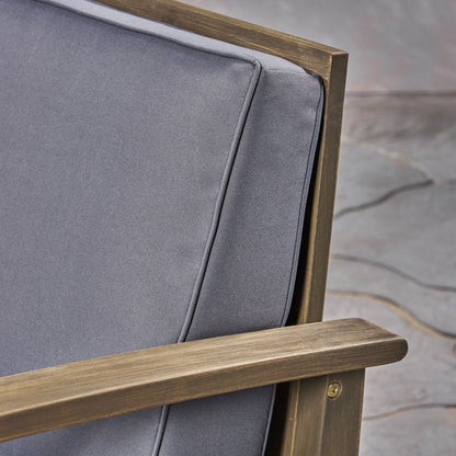 Poltrona da esterno Perla in legno di acacia (set da 2) di Christopher Knight Home