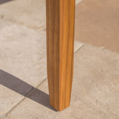 Set di divano e tavolo da esterno in legno di acacia imbottito Peyton di Christopher Knight Home