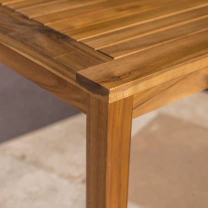 Set di divano e tavolo da esterno in legno di acacia imbottito Peyton di Christopher Knight Home