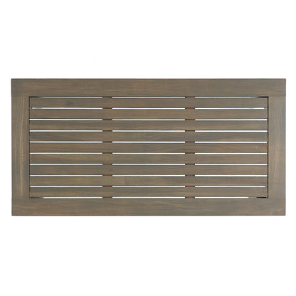 Set di divano e tavolo da esterno in legno di acacia imbottito Peyton di Christopher Knight Home