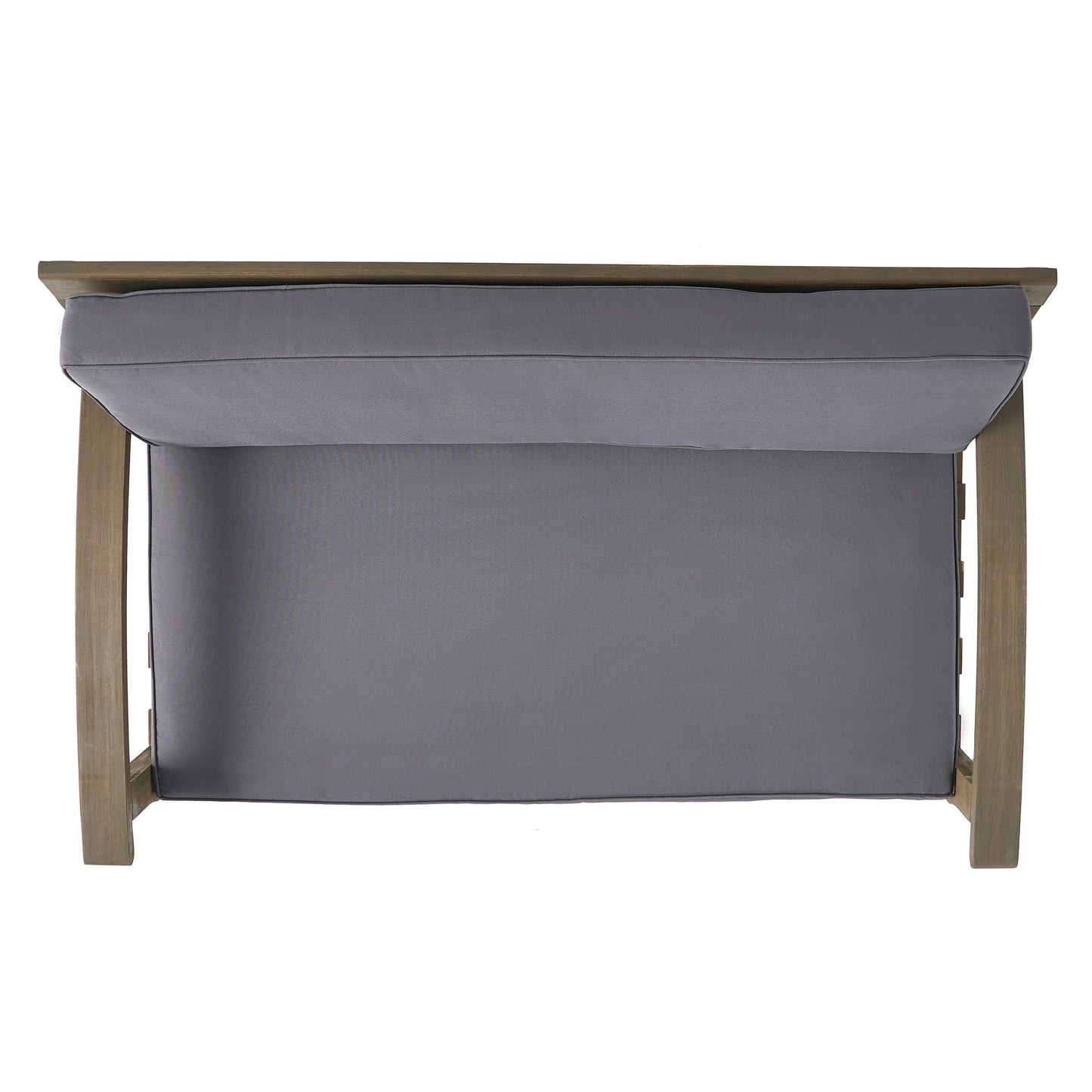 Set di divano e tavolo da esterno in legno di acacia imbottito Peyton di Christopher Knight Home