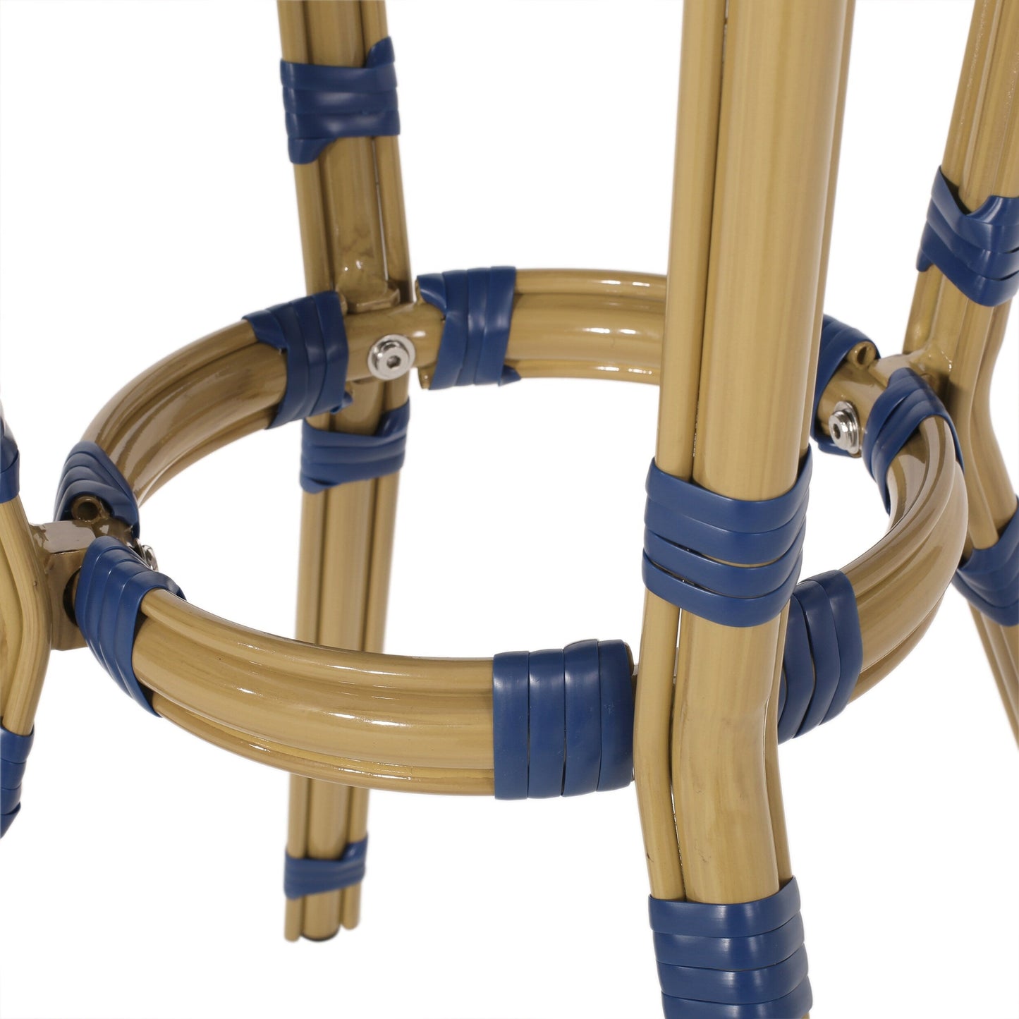 Set da caffè francese da esterno in alluminio e vimini Picardy di Christopher Knight Home