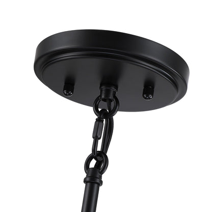 Lampadario moderno bohémien Piersan a 5 luci con paralume in rattan a più livelli - 26 pollici di larghezza