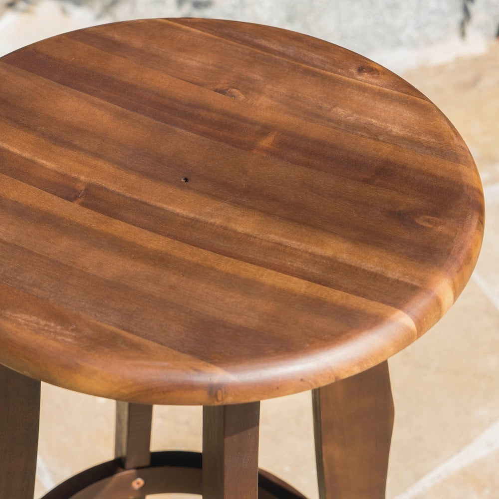 Set da bar Pike Outdoor in legno di acacia da 5 pezzi di Christopher Knight Home