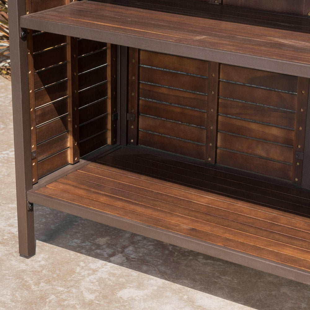 Set da bar Pike Outdoor in legno di acacia da 5 pezzi di Christopher Knight Home