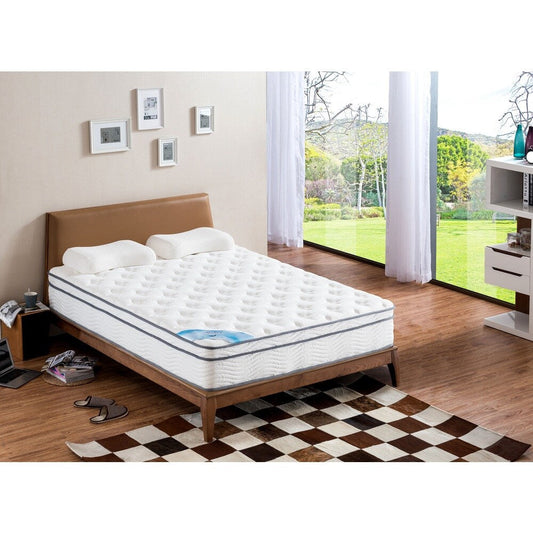 Materasso a molle insacchettate con supporto medio e pillow top di Roundhill Furniture