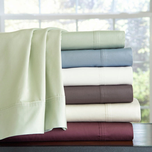 Set di lenzuola Pointehaven Long Staple Cotton Extra Deep Pocket 400 Thread Count