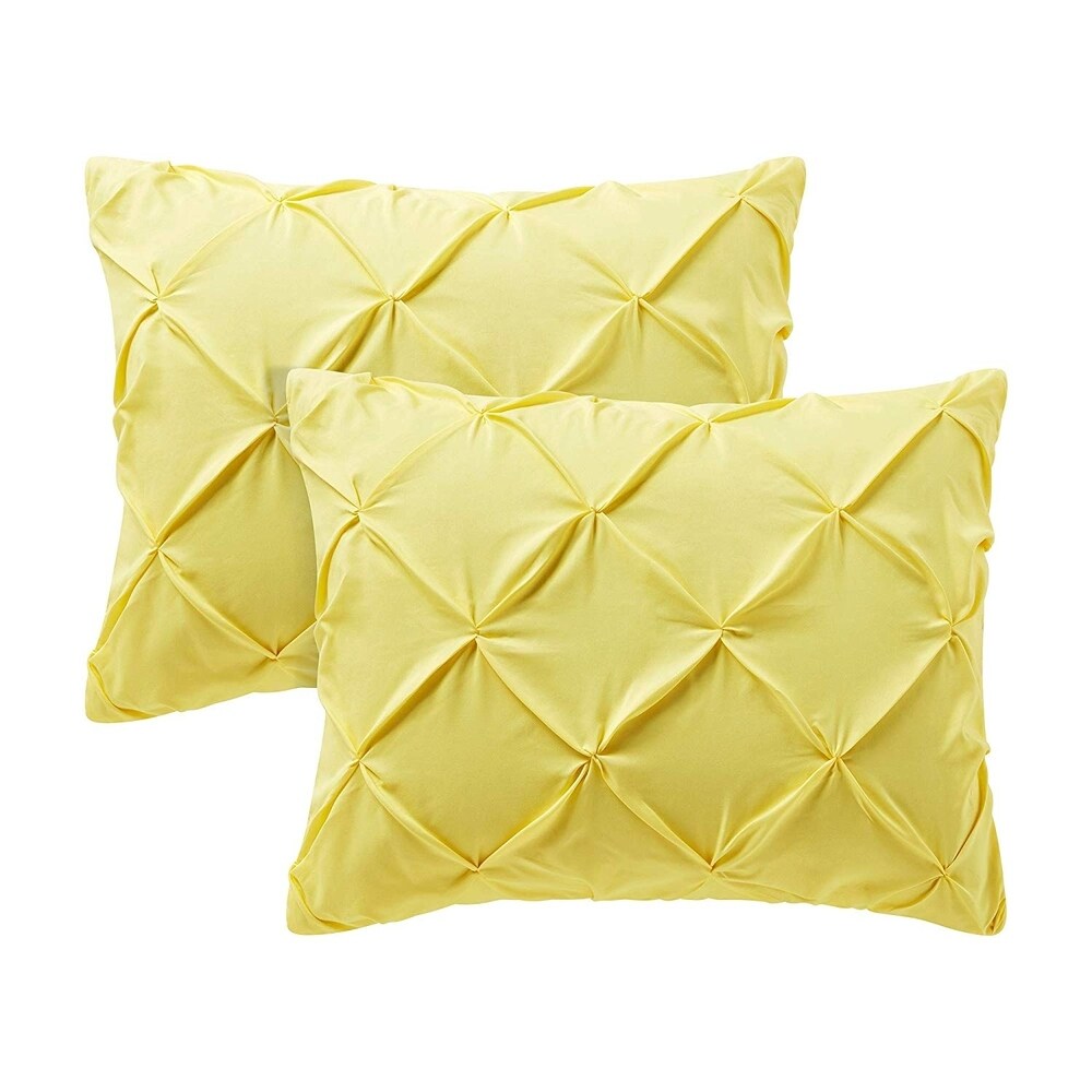 Federa standard Pin Tuck (confezione da 2)