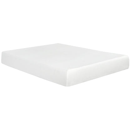 Materasso in memory foam Plush 10 gel di media grandezza in una scatola con fodera traspirante in aloe vera bianca