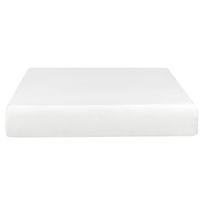 Materasso in memory foam Plush 10 gel di media grandezza in una scatola con fodera traspirante in aloe vera bianca