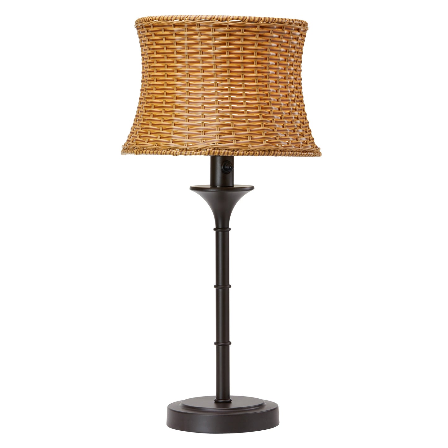 Lampada da tavolo per esterni Pocologan Tan da 25,25 pollici di Havenside Home - 12,5 L x 12,5 W x 25,25 H