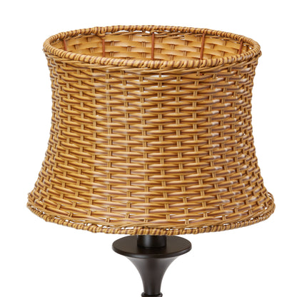 Lampada da tavolo per esterni Pocologan Tan da 25,25 pollici di Havenside Home - 12,5 L x 12,5 W x 25,25 H
