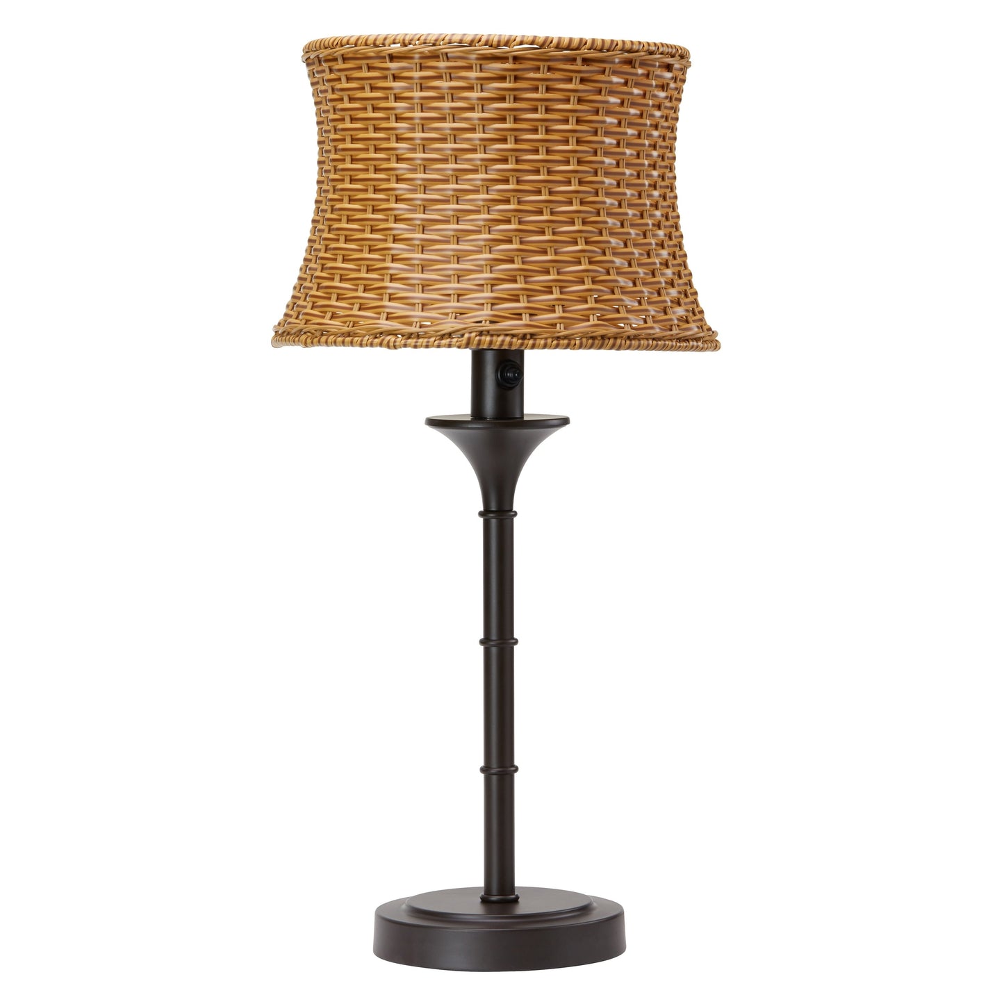 Lampada da tavolo per esterni Pocologan Tan da 25,25 pollici di Havenside Home - 12,5 L x 12,5 W x 25,25 H