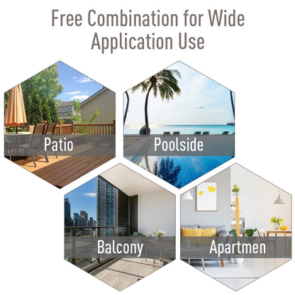 Sedie da giardino pieghevoli Podena Grey (set da 2) di Havenside Home