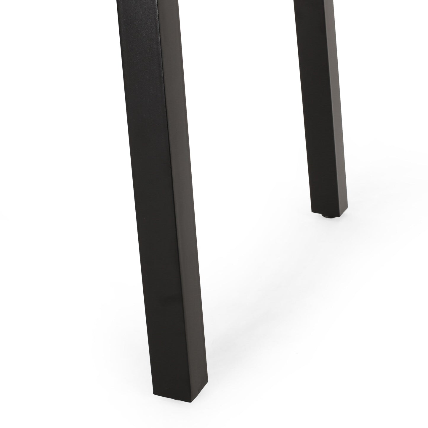 Set da pranzo da esterno Pointe da 7 pezzi in alluminio con sedie in vimini di Christopher Knight Home