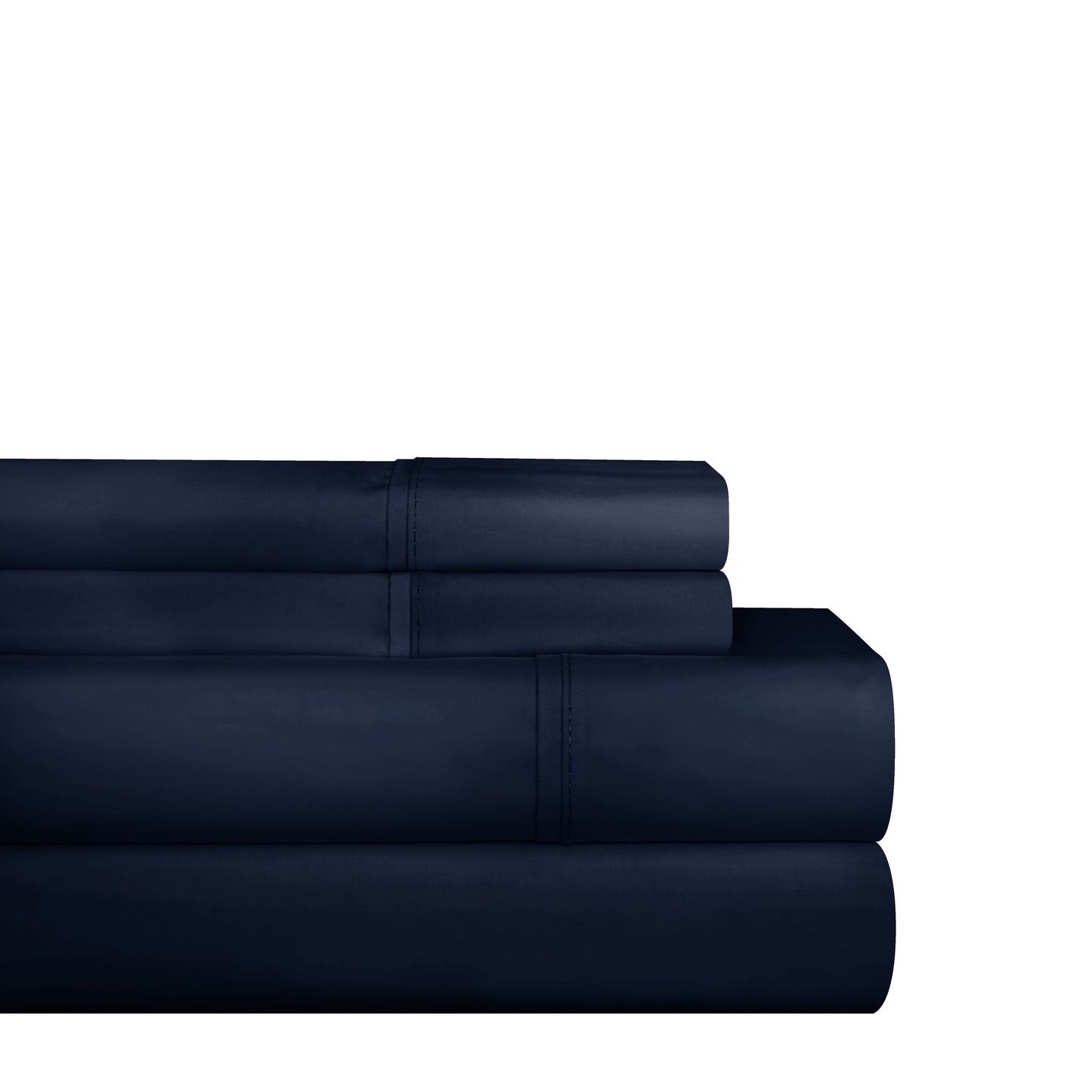 Set di lenzuola in percalle di cotone pettinato Pointehaven, fresco e traspirante, tinta unita o stampato