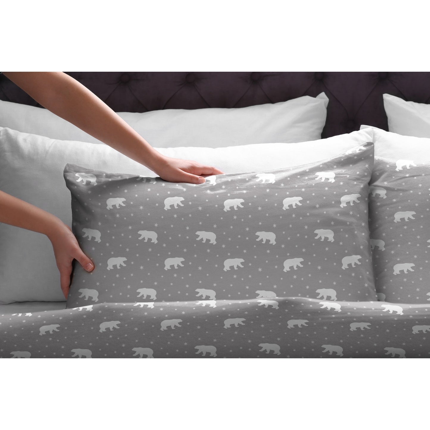 Set di lenzuola in flanella di cotone Pointehaven da 175 g/m² con lenzuola oversize